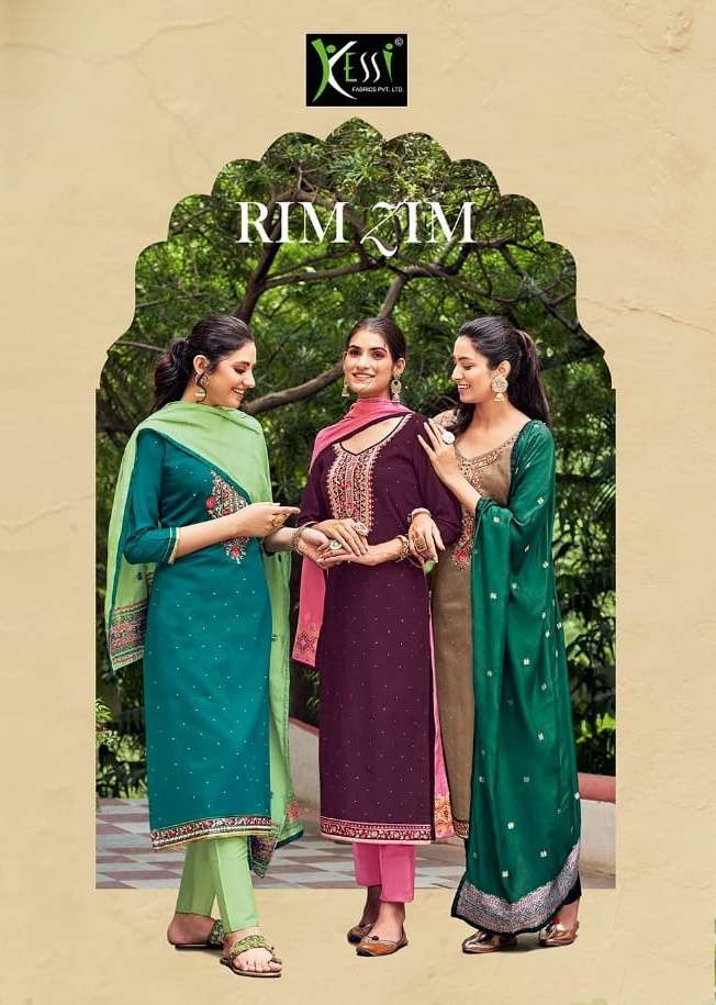 Rim Zim By Kessi Jam Silk Designer Fancy Salwar Kameez