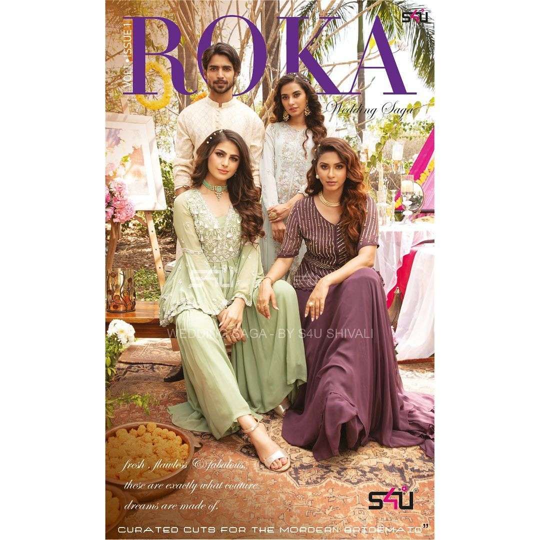 Roka By S4u Heavy Party Wear Kurti Gown Collection