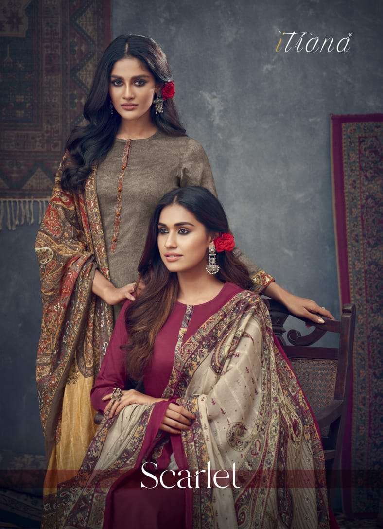 Scarlet By Itrana Jam Satin Exclusive Fancy Suits