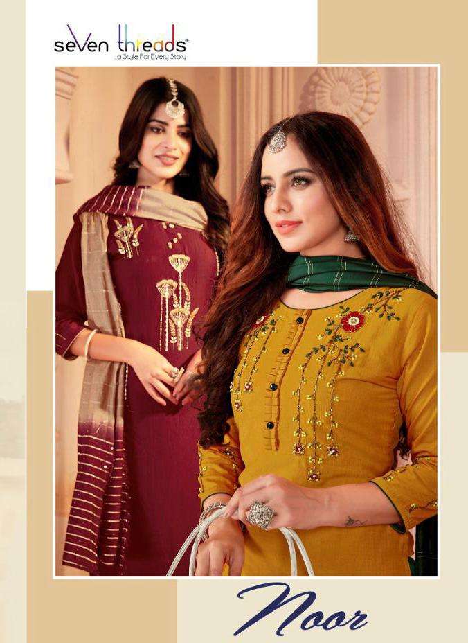 Seven Threads Noor Readymade Silk Fancy Suits