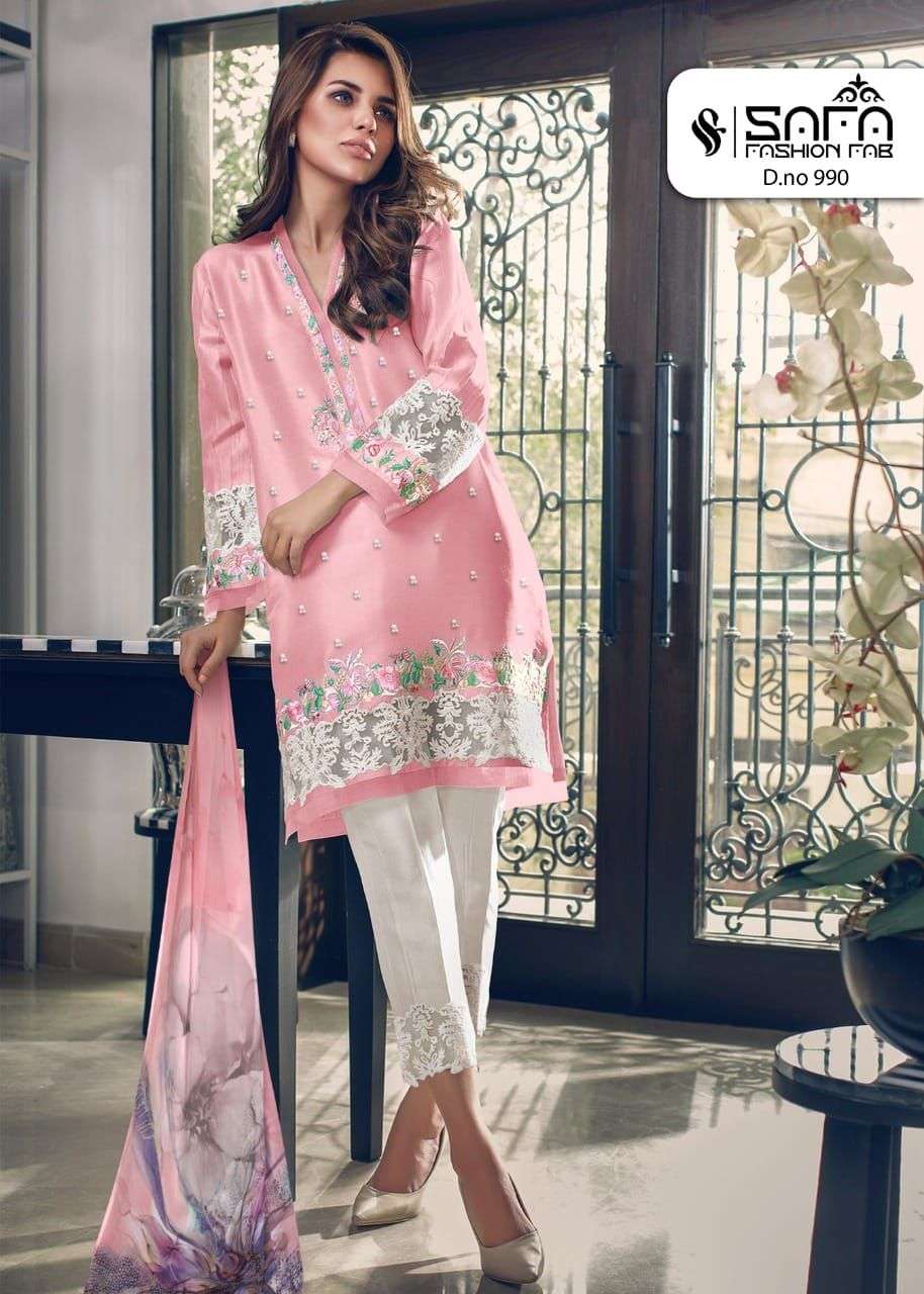 Sf 990 By Safa Pakistani Readymade Suits Buy Best Price