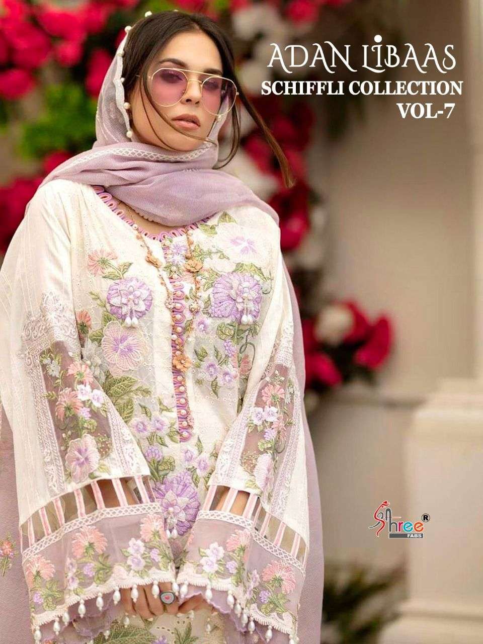 Shree Fabs Adan Libaas Schiffli Vol 7 Pakistani Fancy Dresses