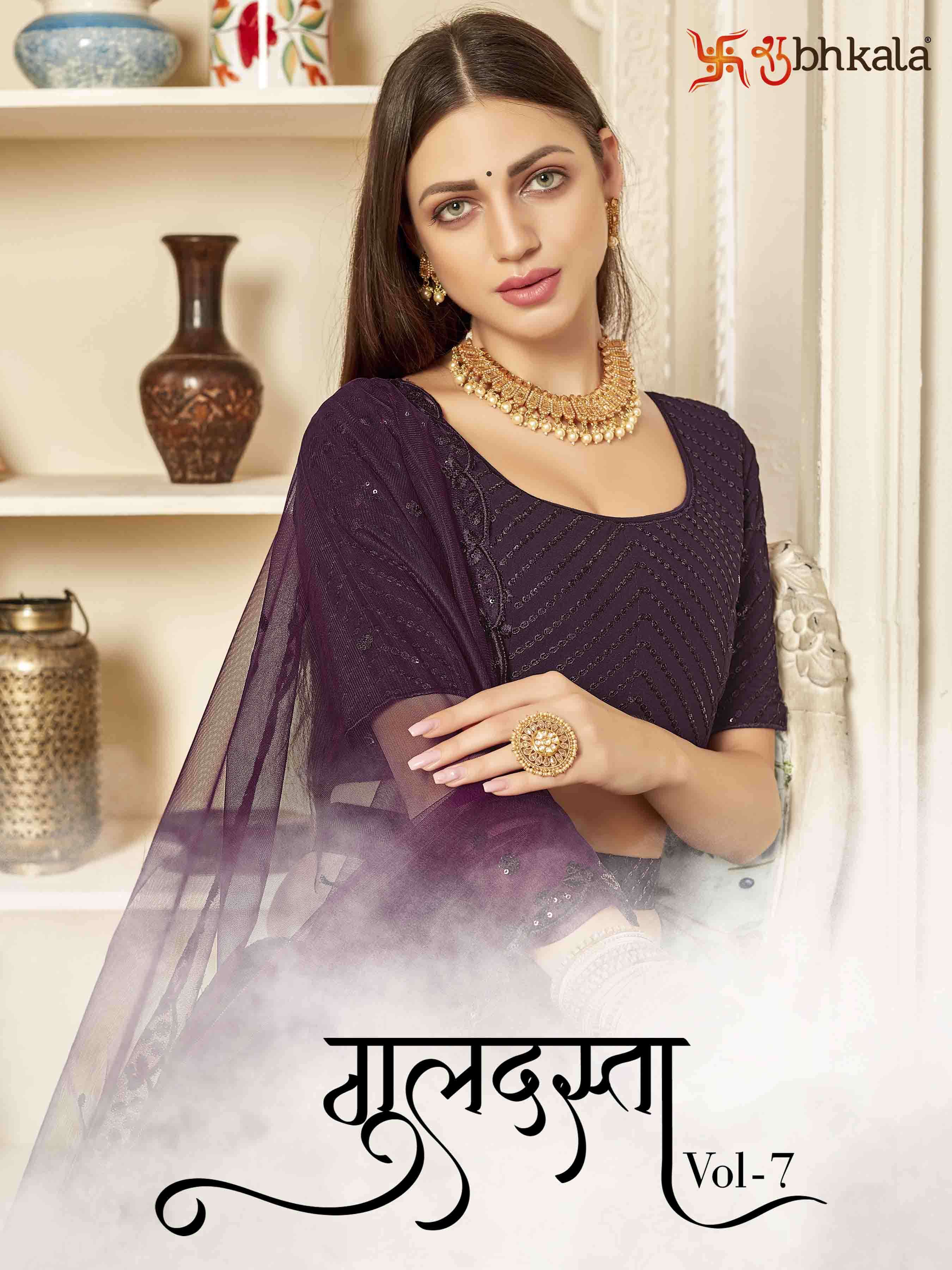 Shubhkala Exclusive Wedding Wear Bridal Semi Stitched Ready To Ship Lehenga Choli