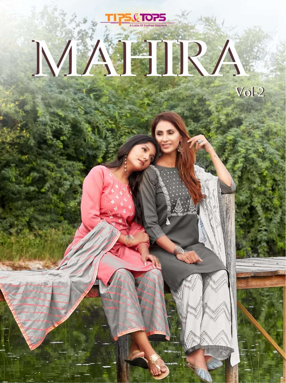 Tips & Tops - Mahira Vol 02 Top Bottom Dupatta