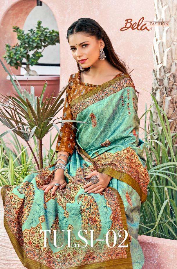 Tulsi Vol 2 By Bela Manipuri Silk Digital Printed Fancy Saree
