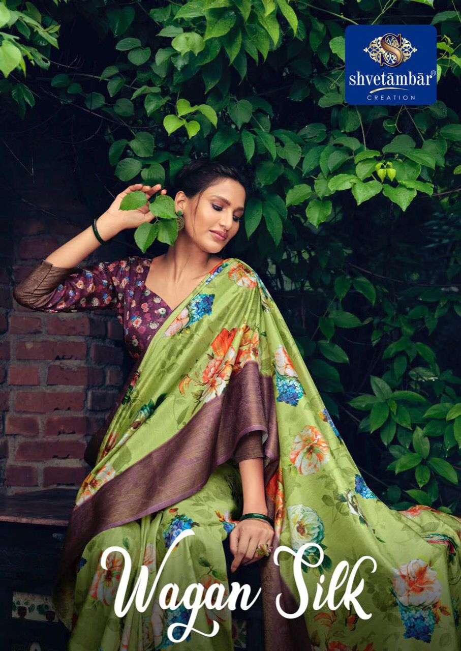 Wagan Silk By Shvetambar Creation Saree Dealer