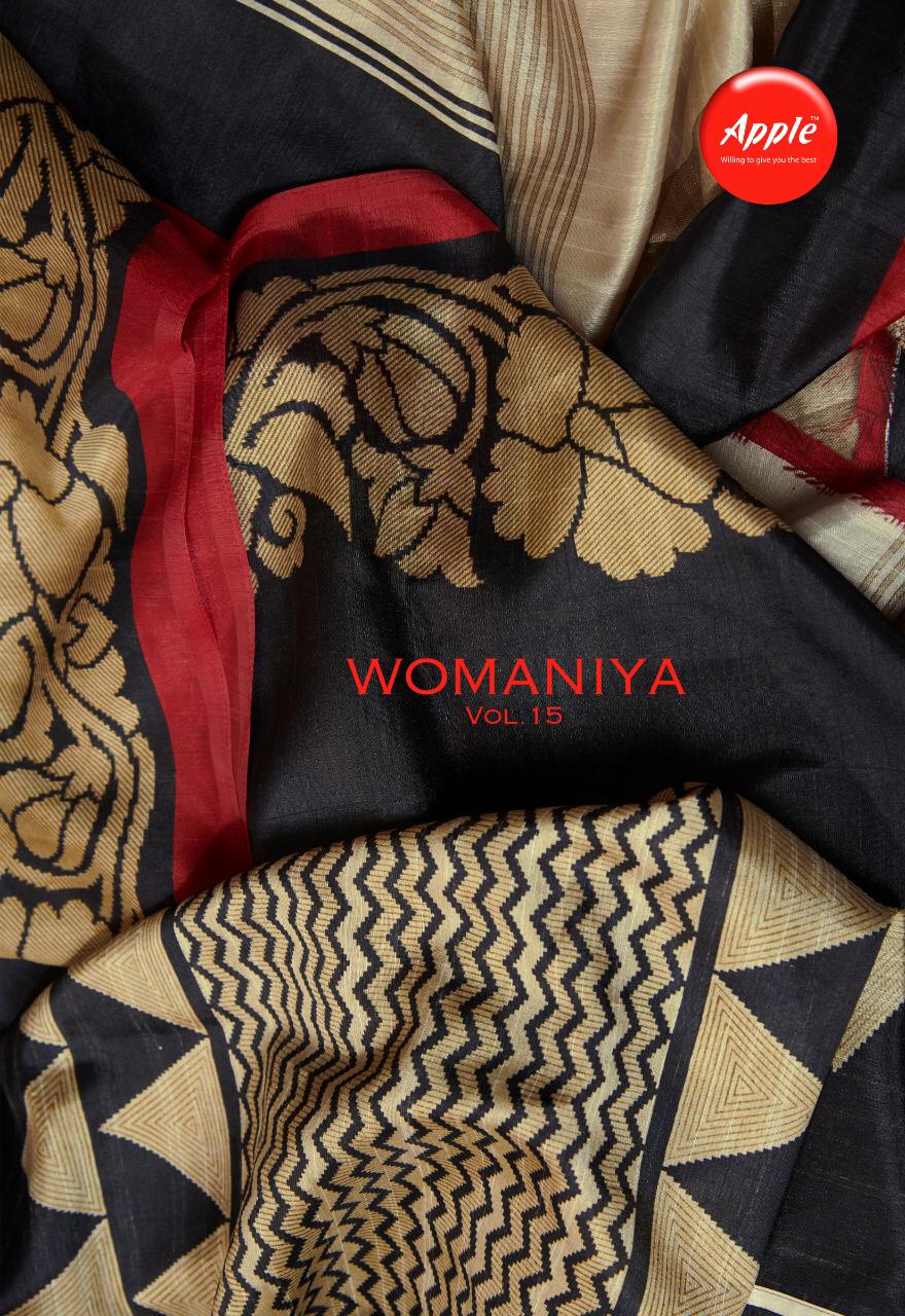 Womaniya Vol 15 By Apple Saree Bhagalpuri Silk Exclusive Casual Wear Saree At Chipest Rate