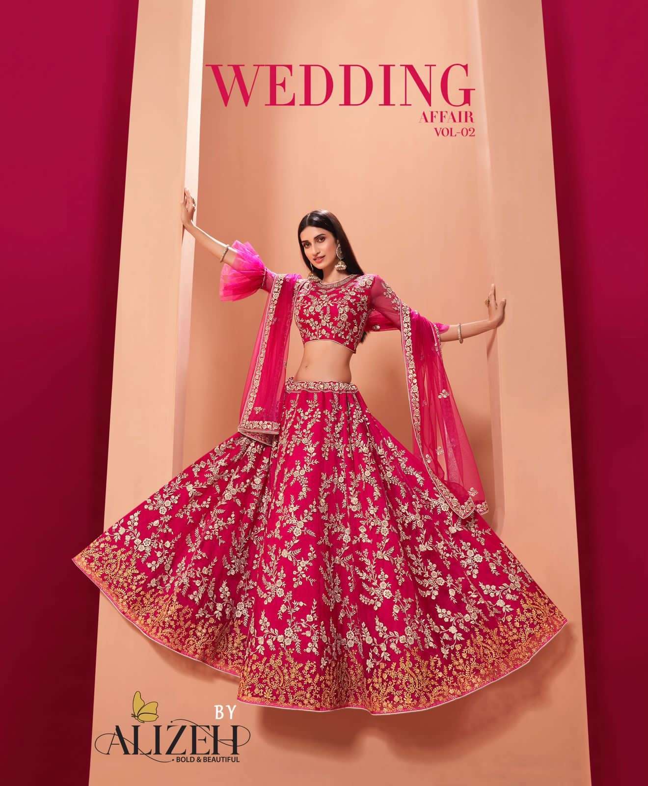 alizeh wedding affair vol 2 1035-1038 series stunning bridal lehenga collection 