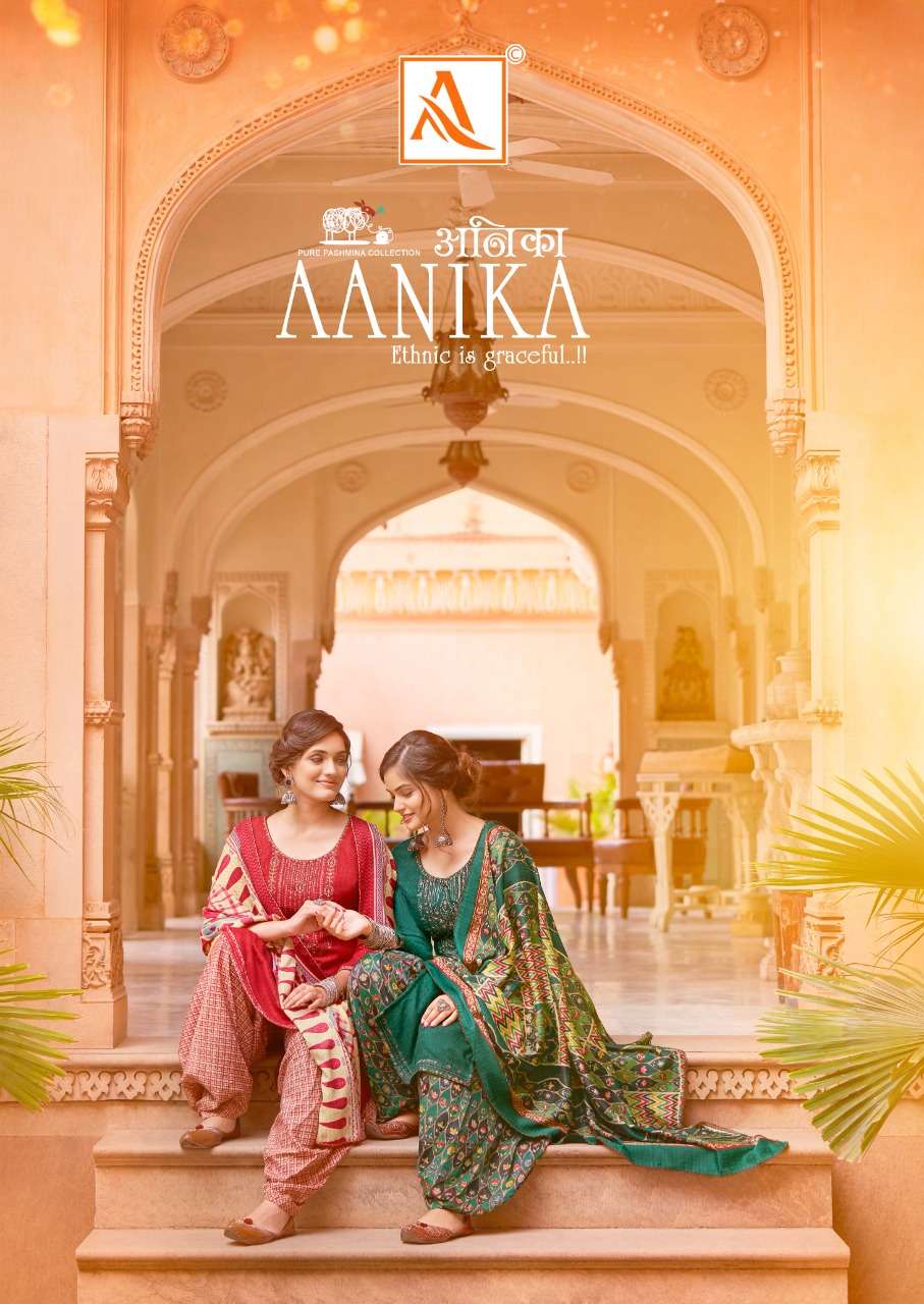 alok suit aanika wool pashmina garam dress materials low rate 