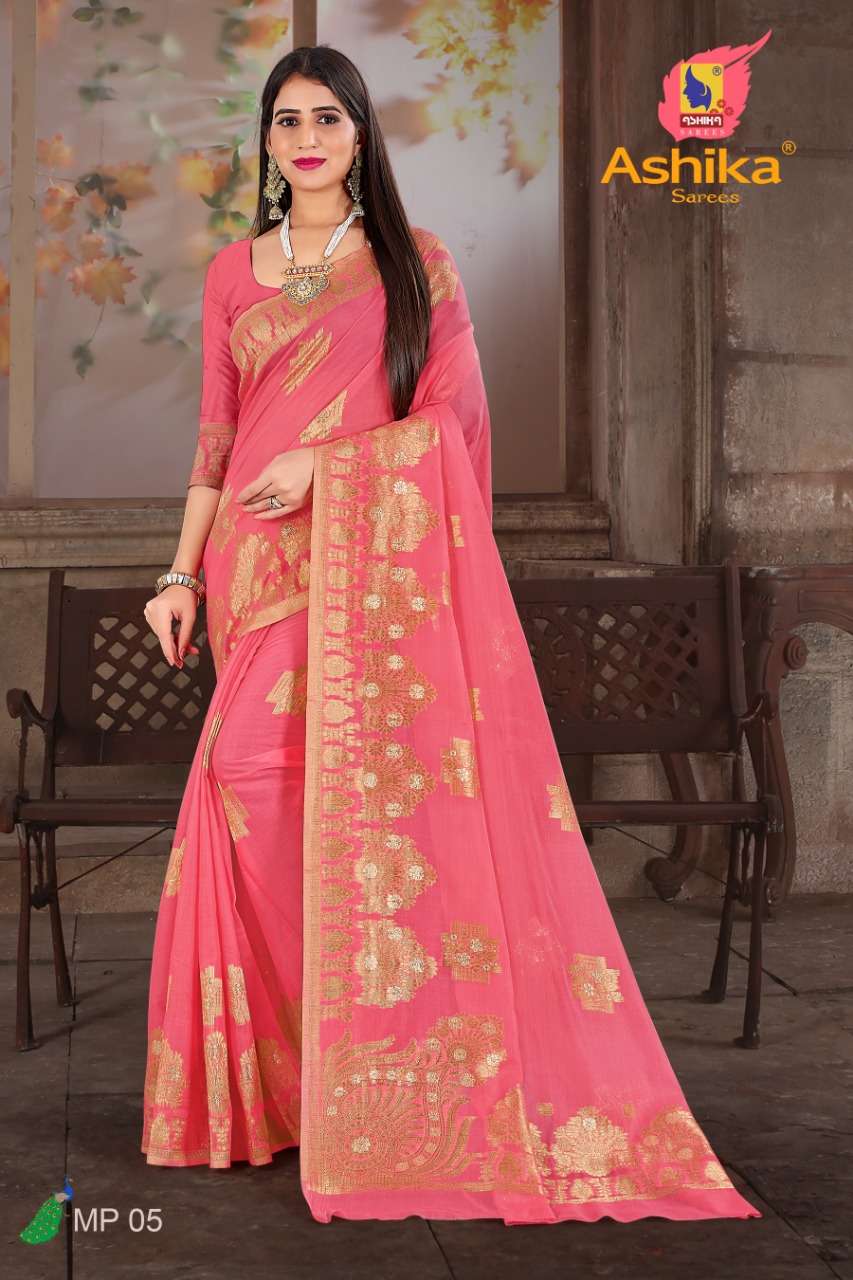 ashika saree wholesaler in surat ashika morpankh cotton silk saree lowest rates online 