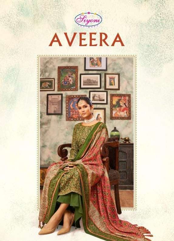 aveera by siyoni pashmina winter wear salwar kameez