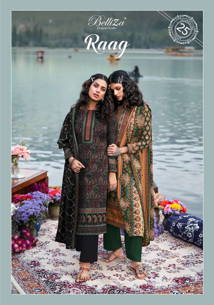 belliza designer studio raag fancy pashmina salwaar kameez
