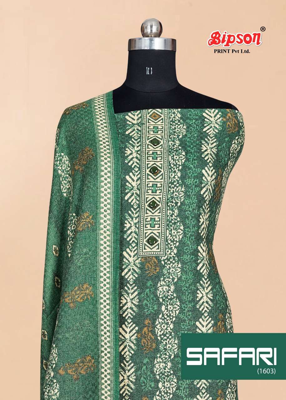 bipson safari d no 1603 woolen pashmina winter wear salwaar kameez