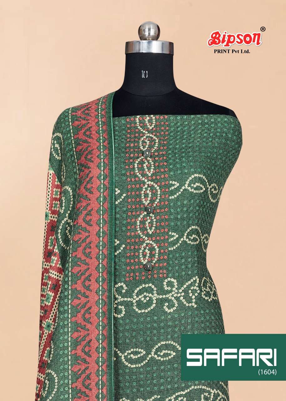 bipson safari dn no 1604 woolen pashmina winter wear salwaar kameez