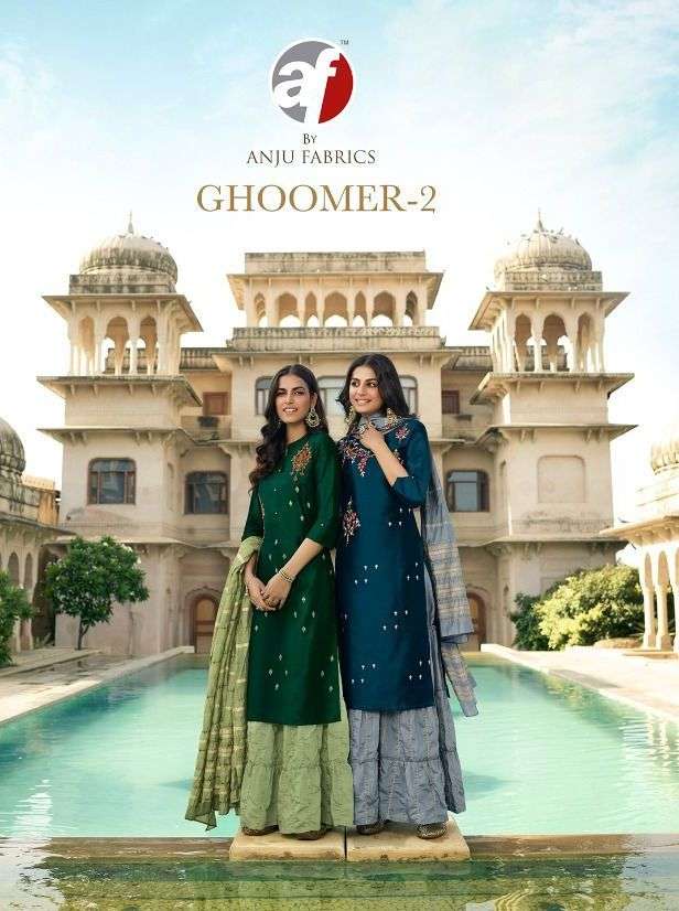 ghoomer vol 2 by anju fab readymade garara style salwar kameez