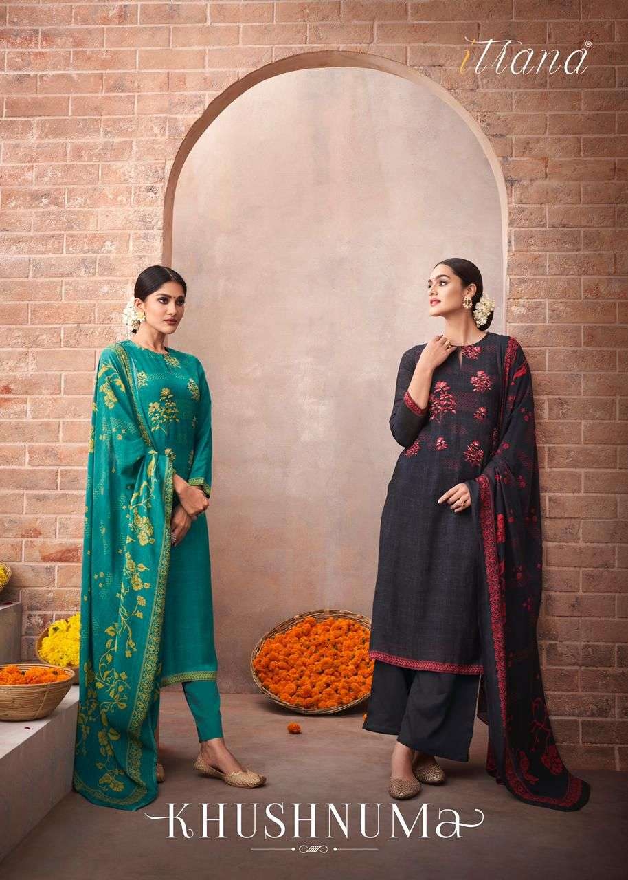 itrana khushnuma muslin silk exclusive fancy salwar kameez
