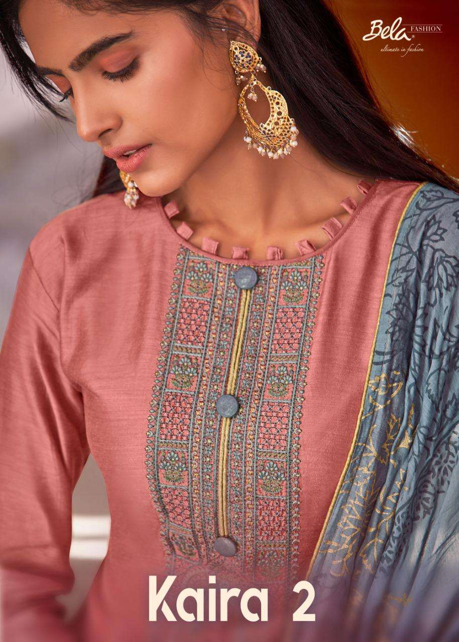 kaira vol 2 by bela viscose cotton silk classy look fancy suits