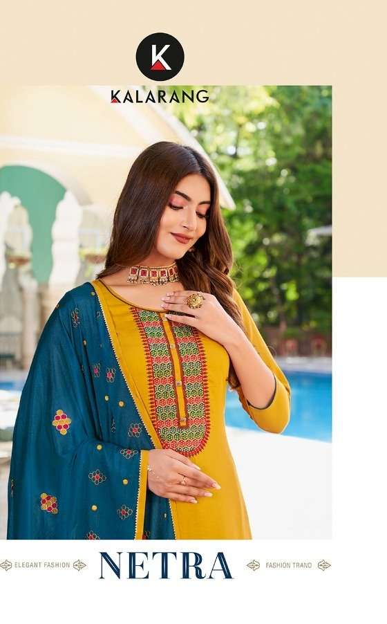 kalarang netra parampara silk designer salwar kameez