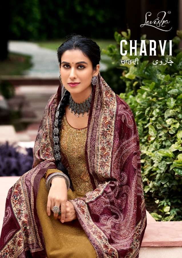 levisha charvi velvet pashmina salwar kameez