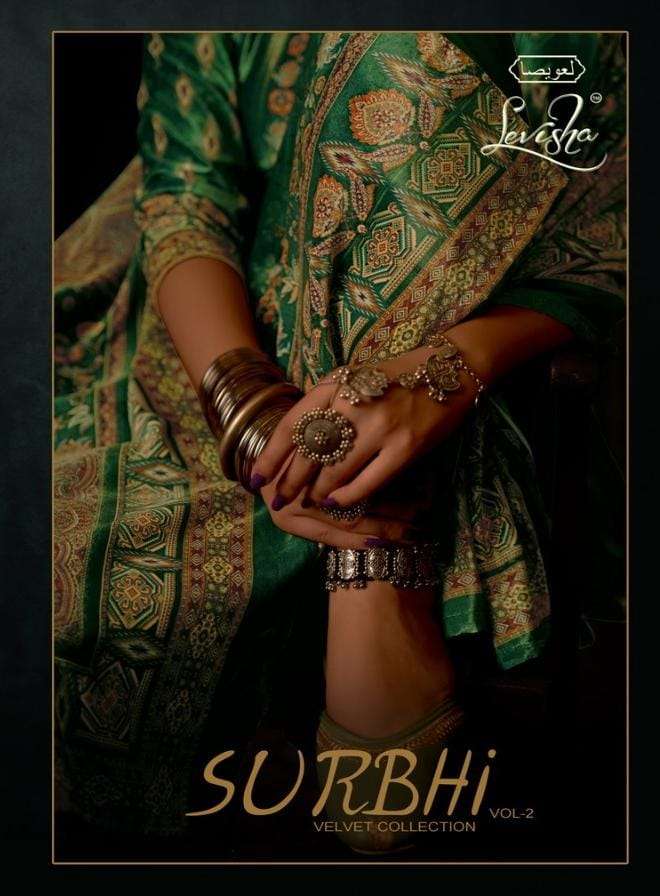 levisha surbhi vol 2 velvet digital printed pashmina salwar kameez