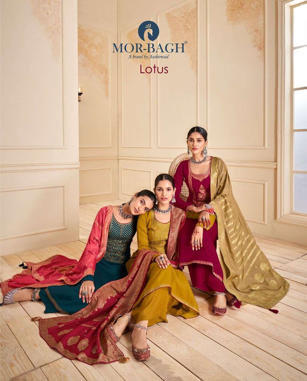 lotus by mor bagh silk elegant look fancy salwar kameez