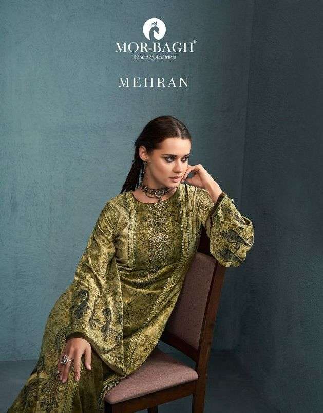 mehran by mor bagh velvet digital printed winter salwar kameez