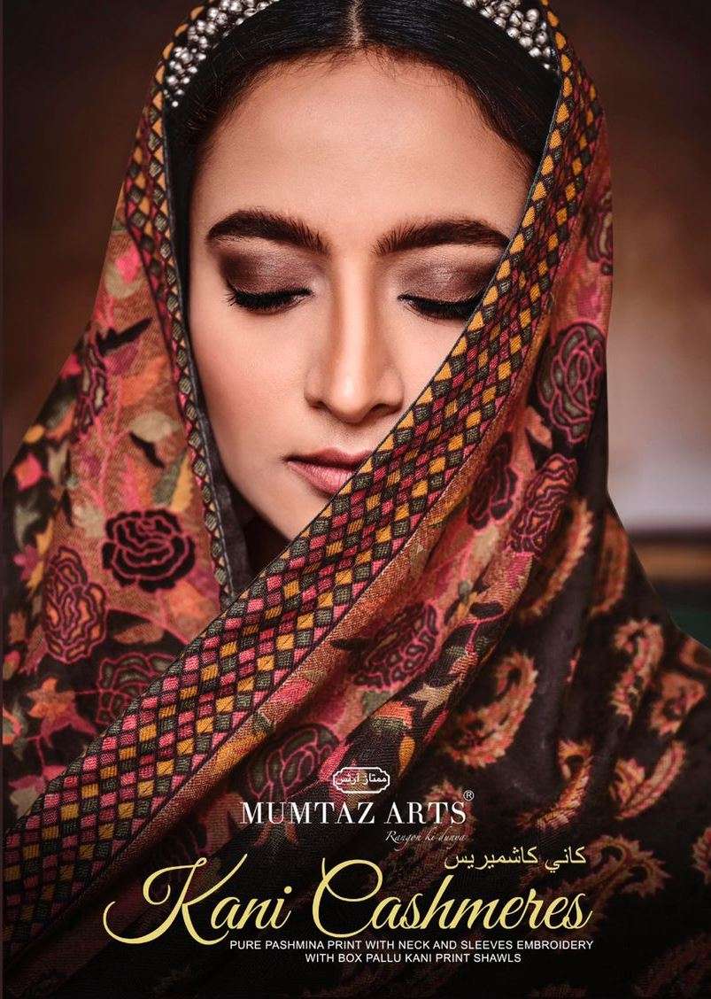 mumtaz arts kani cashmere pure pashmina printed salwar kameez 
