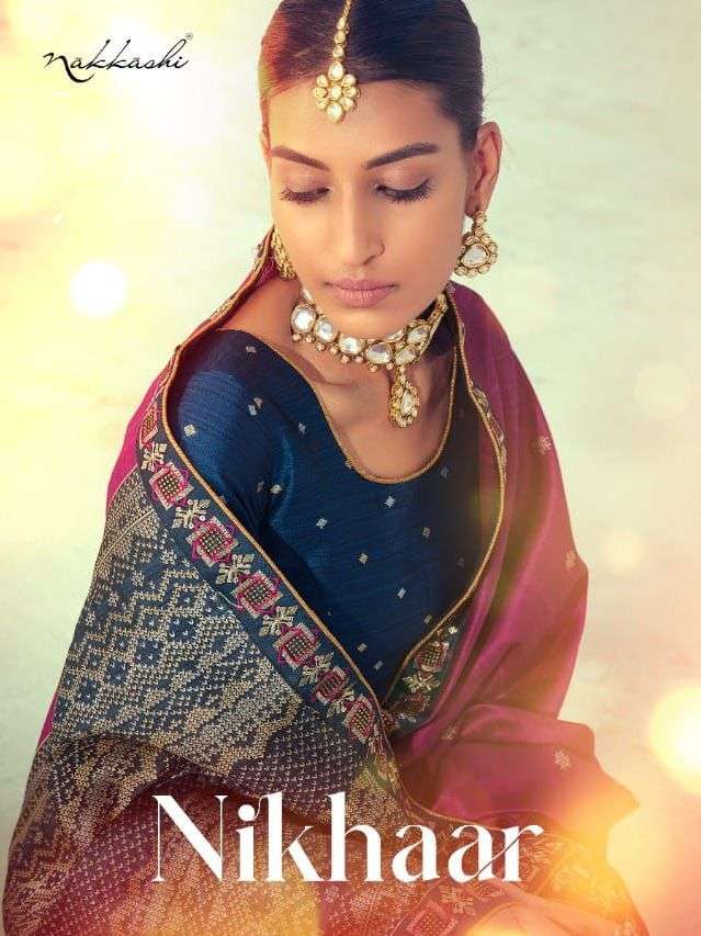 nakkashi nikhaar 4229-4237 series silk designer indian saree collection 