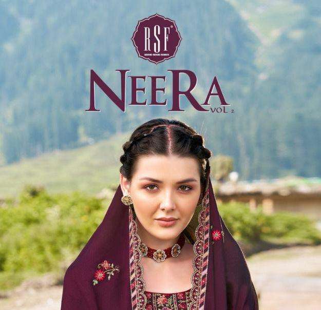 neera vol 2 by rsf chinon silk ethnic wear long salwar kameez