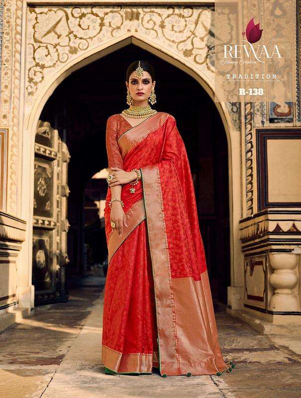 rewaa tradition 133-141 series silk elegant look saris supplier 