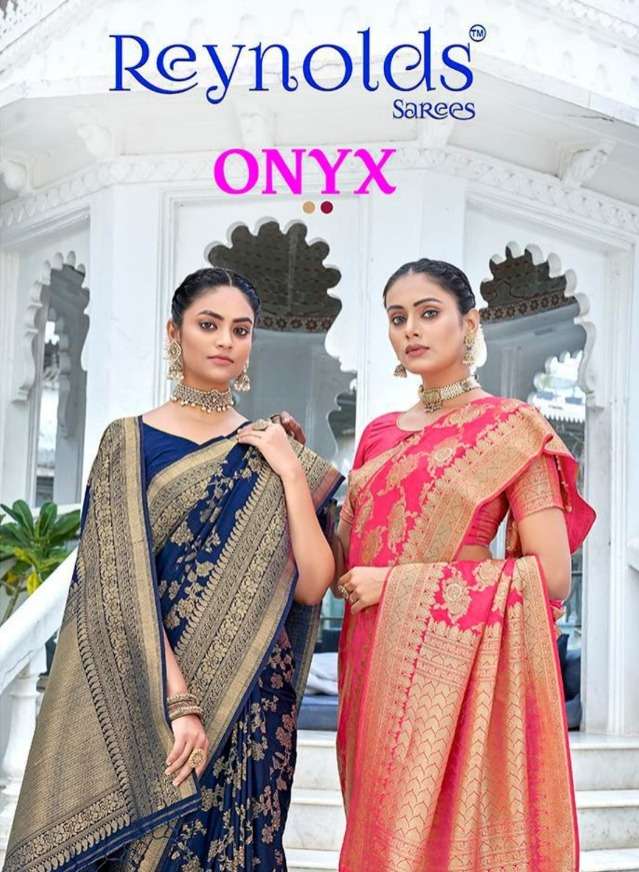 reynolds sarees onyx authorized silk sari wholesaler in surat 