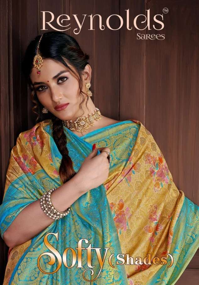 reynolds sarees softy shades elegant silk saris exports at best shipping rates 