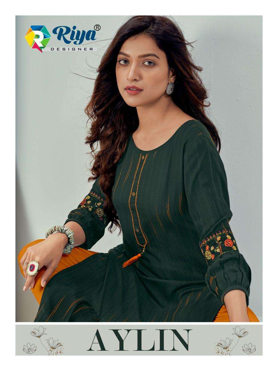riya designer aylin rayon daily wear simple kurtis