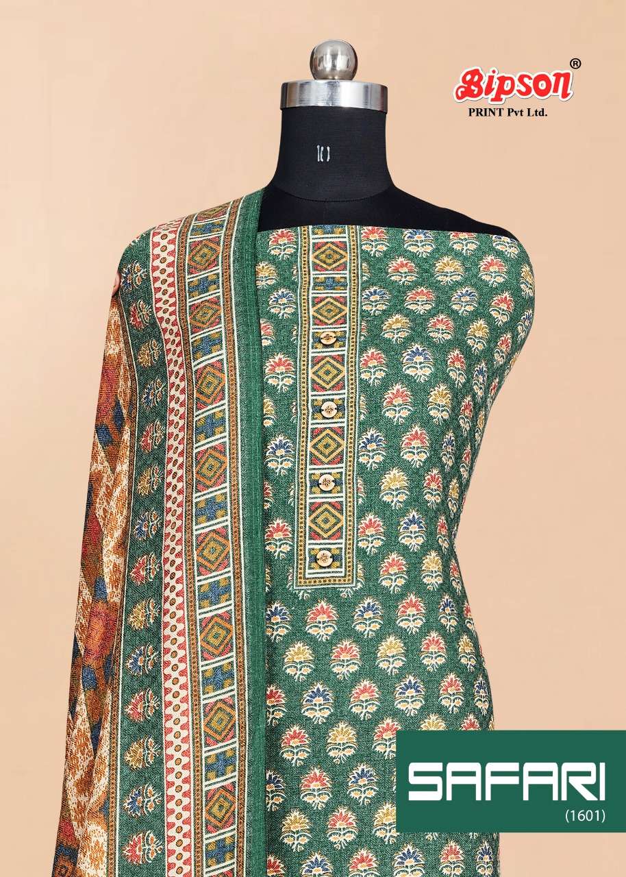 safari 1601 by bipson pashmina winter dress materials