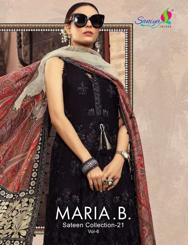 saniya maria b sateen collection vol 6 georgette pakistani dresses 