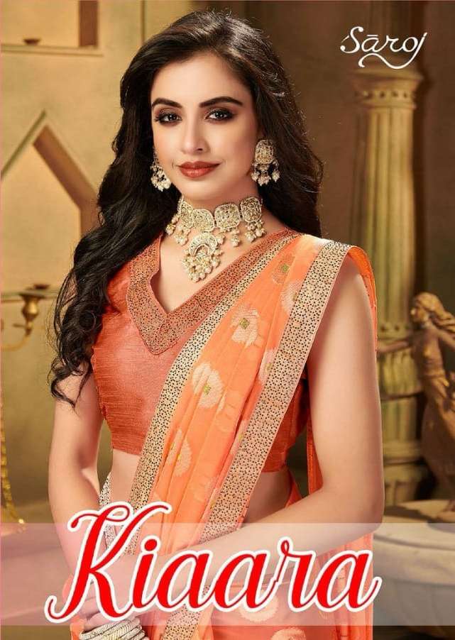 saroj kiaara georgette brasso ethnic wear fancy sarees