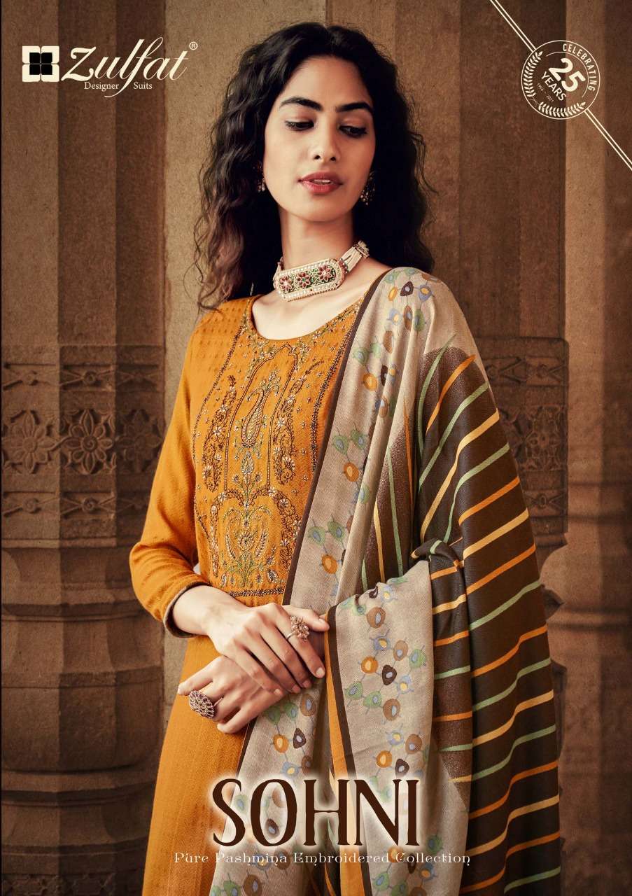 sohni by zulfat pashmina winter garam dress materials