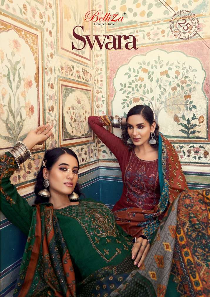 swara by belliza pashmina winter dress materials