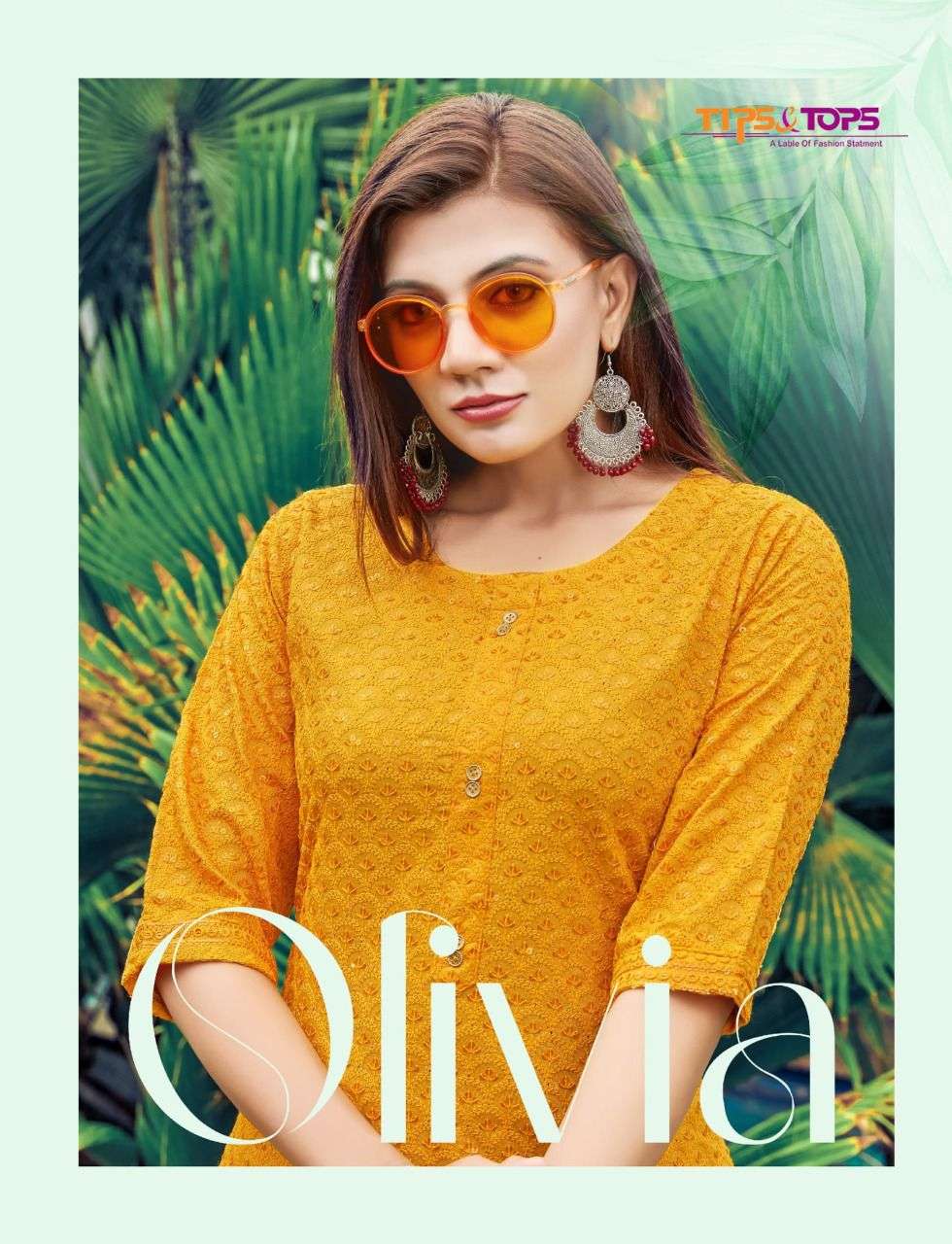 tips and tops olivia vol 2 chikan rayon kurtis supplier 