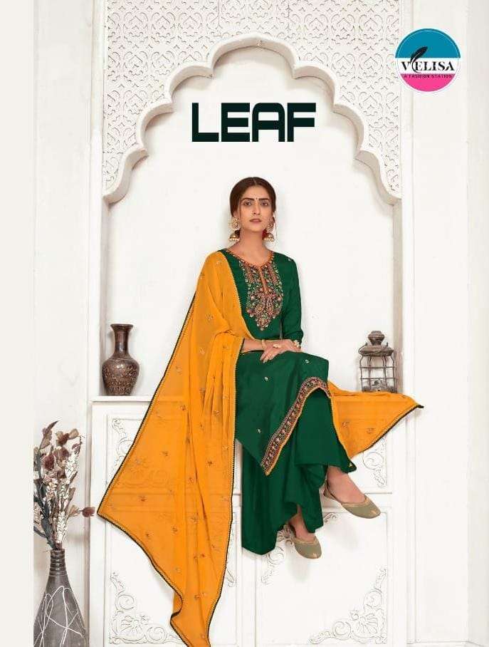velisa leaf viscose upada silk designer salwar kameez