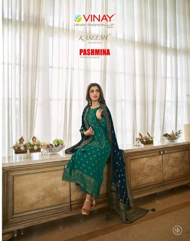 Vinay fashion kaseesh pashmina salwaar kameez