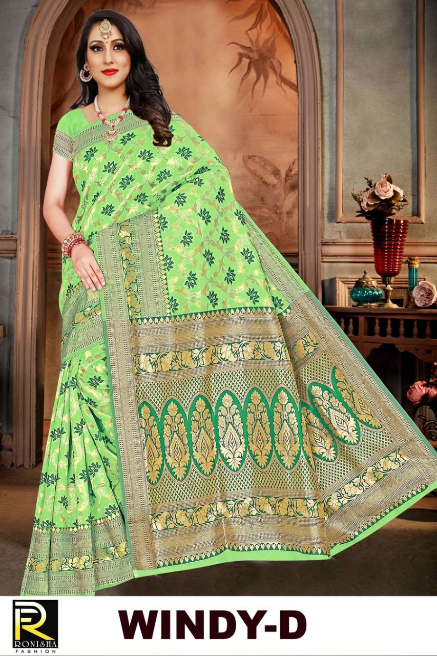 Windy by ranjna saree formal wear cotton silk weaving saree collction 