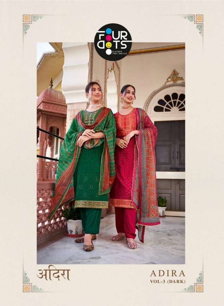 adira vol 3 dark by fourdots muslin designer casual salwar kameez