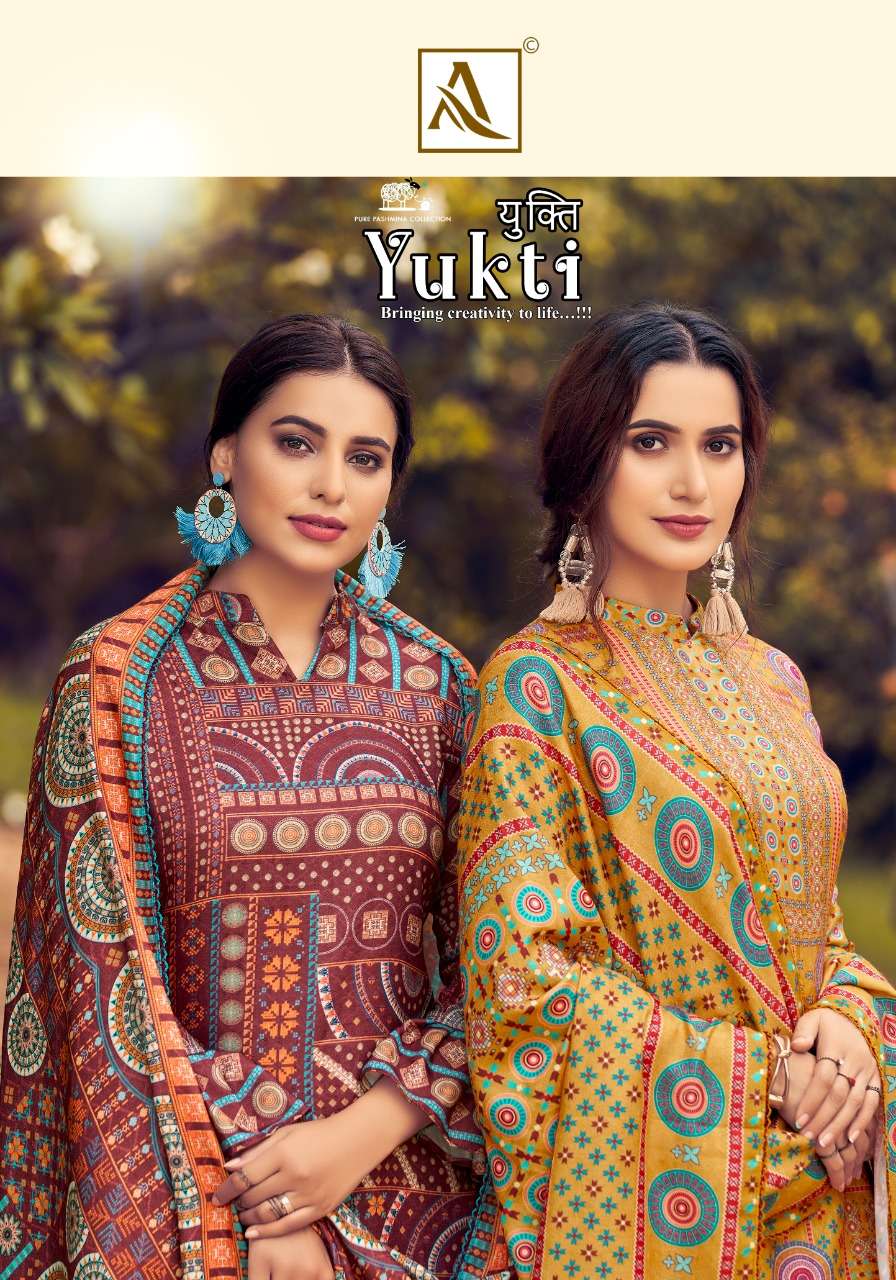 alok yukti wool pashmina winter fancy dress materials