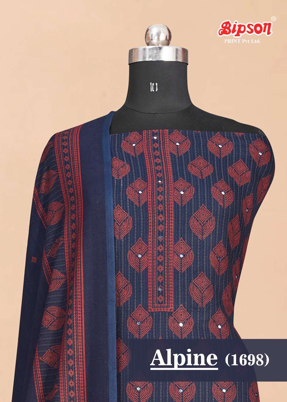alpine 1698 by bipson printed mirror work designer suits