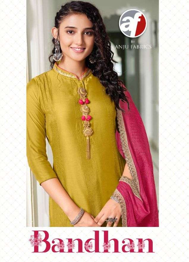 anju fabrics bandhan kurti with dupatta set collection 