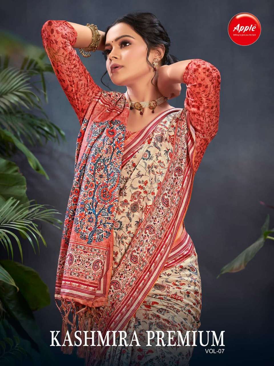 Apple sarees launch kashmira premium vol 7 pashmina silk sarees