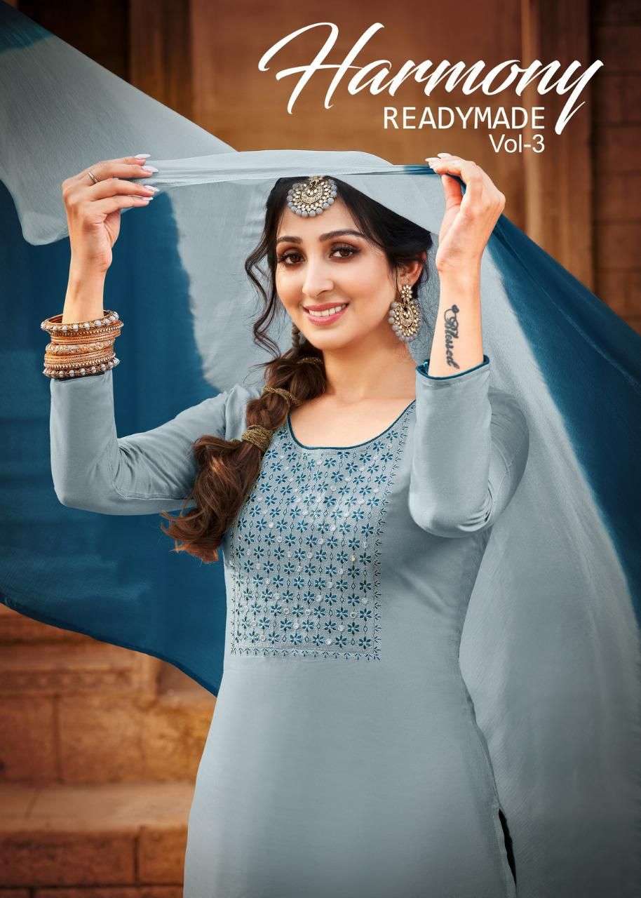 artio by kapil trends harmony vol 3 readymade patiyala suits wholesale rate 