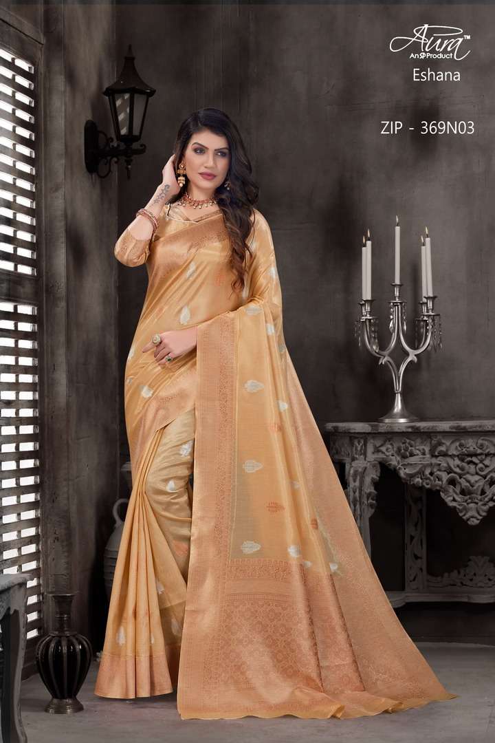 aura eshana silk saree catalog best rate 