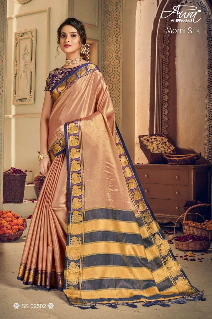 aura morni silk elegant saree design seller 